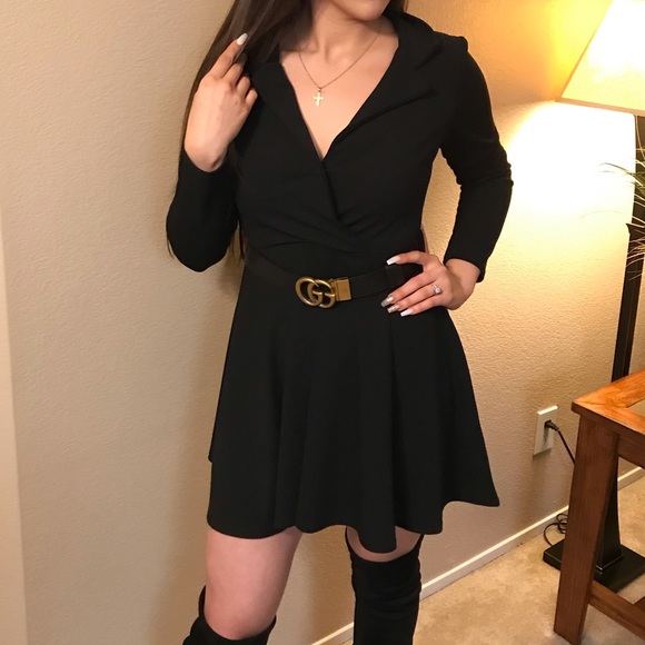 Black skater dress - Picture 2 of 3